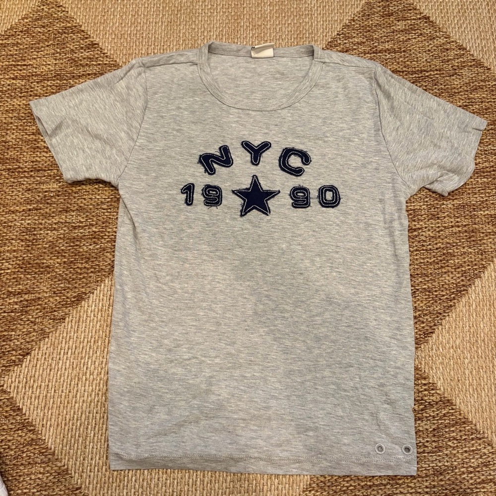 Urban Outfitters Gray NYC Graphic Tee